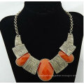 New Arrivals Chunky Resin Alloy Necklace Fine Lady Costume Jewelry Necklaces